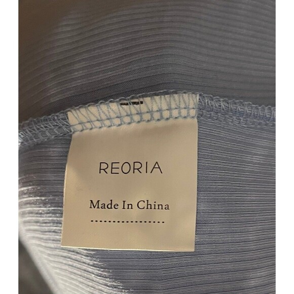 REORIA Women's Casual Mock Turtleneck Short Sleeve Ribbed Bodysuit size L - Picture 5 of 9